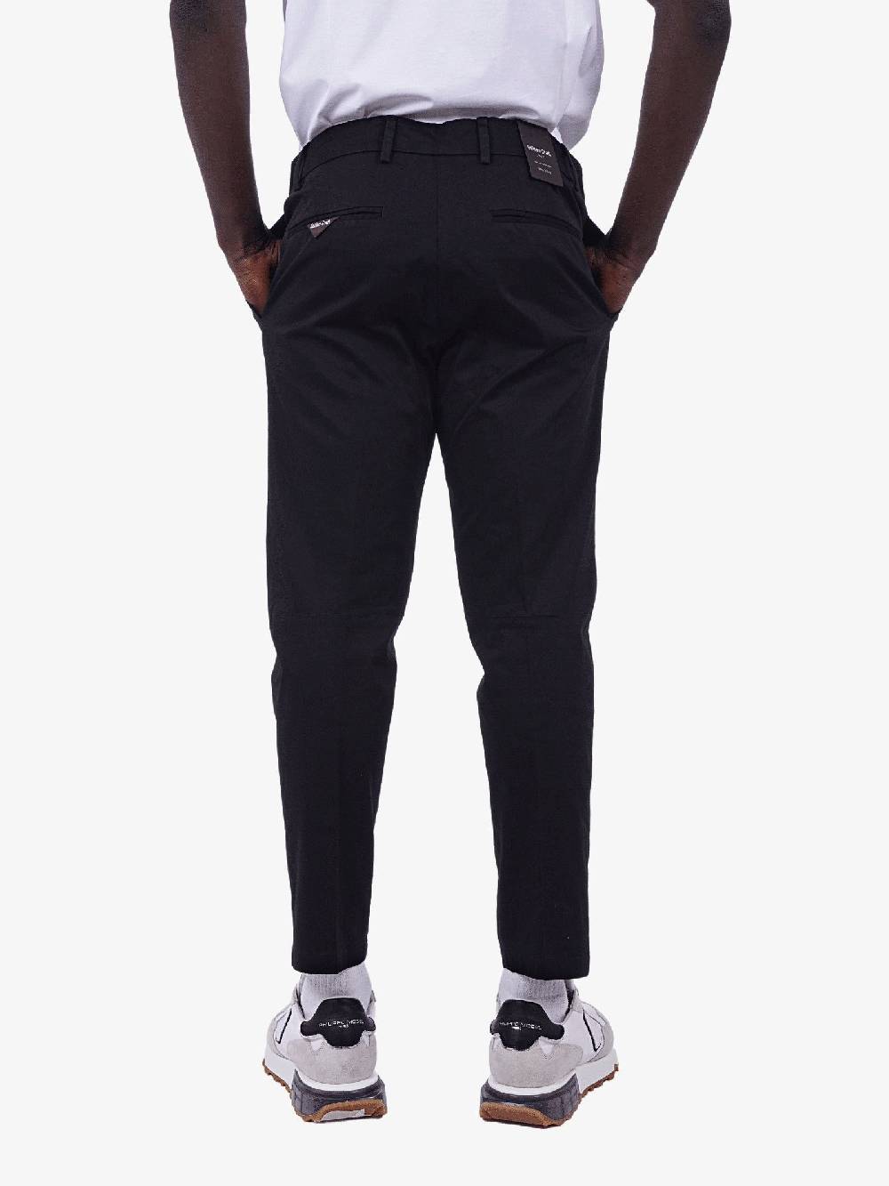 GOLDEN CRAFT Pantalone Charles Uomo In Raso Nero