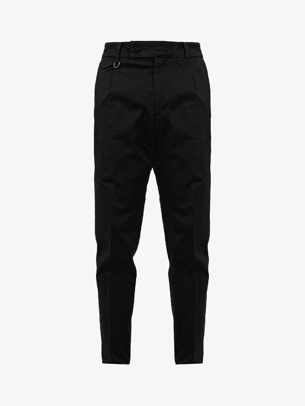 GOLDEN CRAFT Pantalone Charles uomo in raso nero