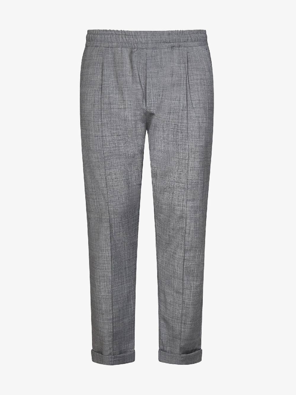 GOLDEN CRAFT Pantalone Clancie In Lana Uomo Grigio
