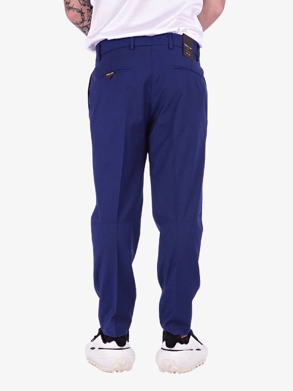 GOLDEN CRAFT Pantalone In Fresco Cotone Uomo Blu