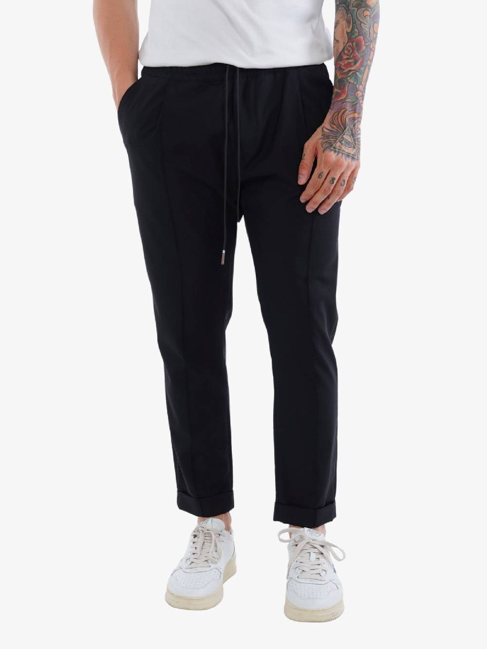 GOLDEN CRAFT Pantalone Uomo In Lana Nero