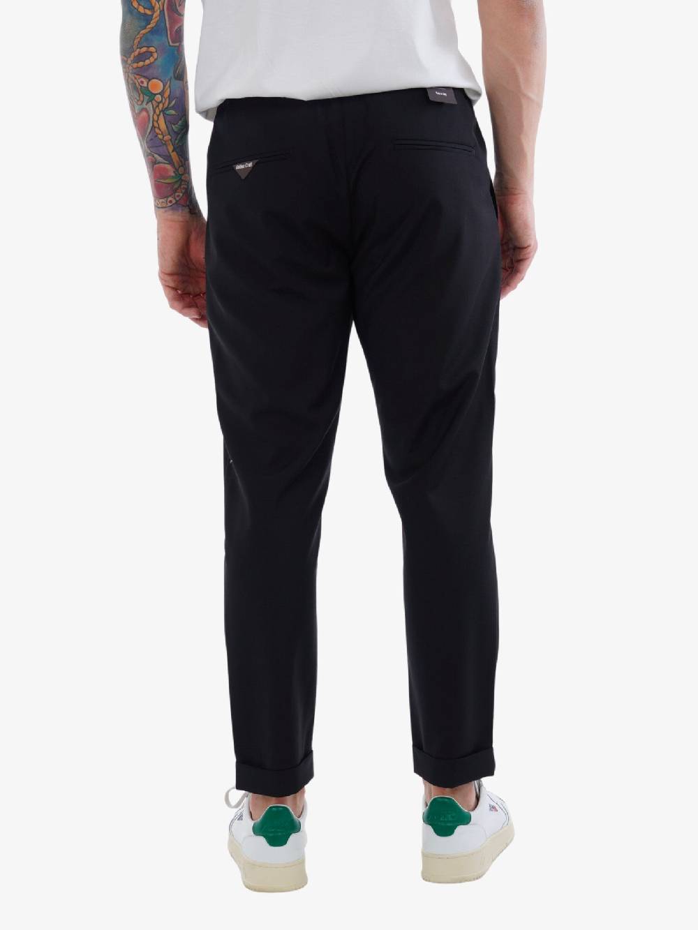 GOLDEN CRAFT Pantalone Uomo In Lana Nero