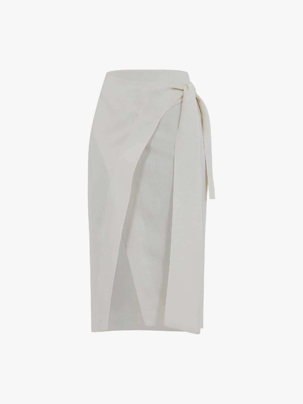 SEMICOUTURE Gonna a portafoglio Lucy Y4SQ06 donna in viscosa armaturizzata panna