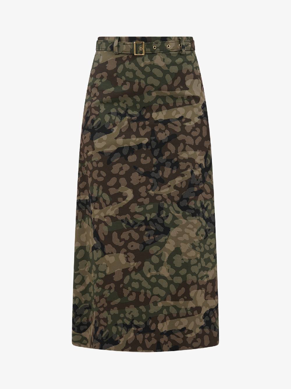 NORA BARTH Gonna Lunga Con Cintura 24174-142 Donna Viscosa Camouflage