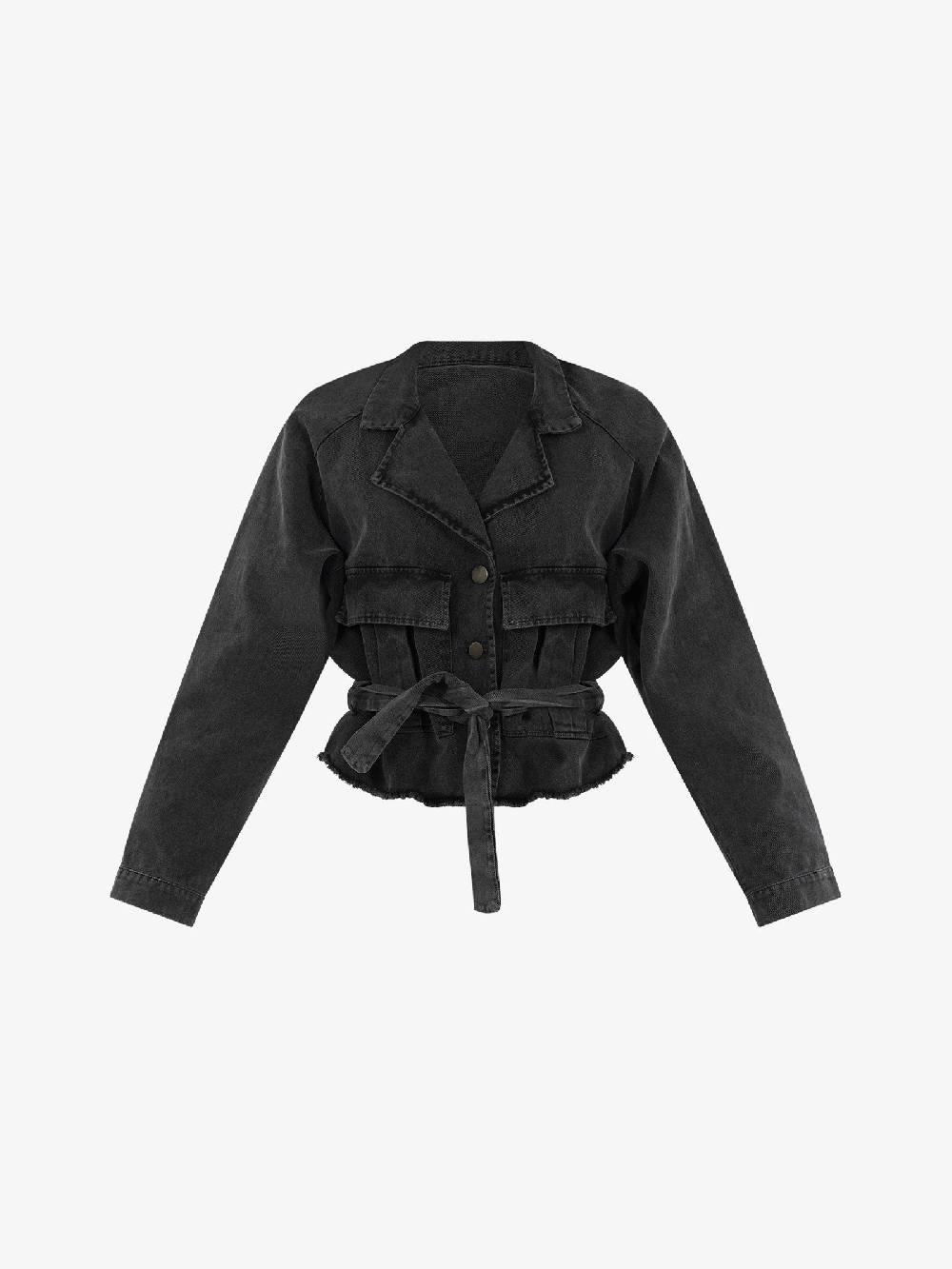 HAVE ONE Bomber KUP-L026 Donna Cotone Grigio