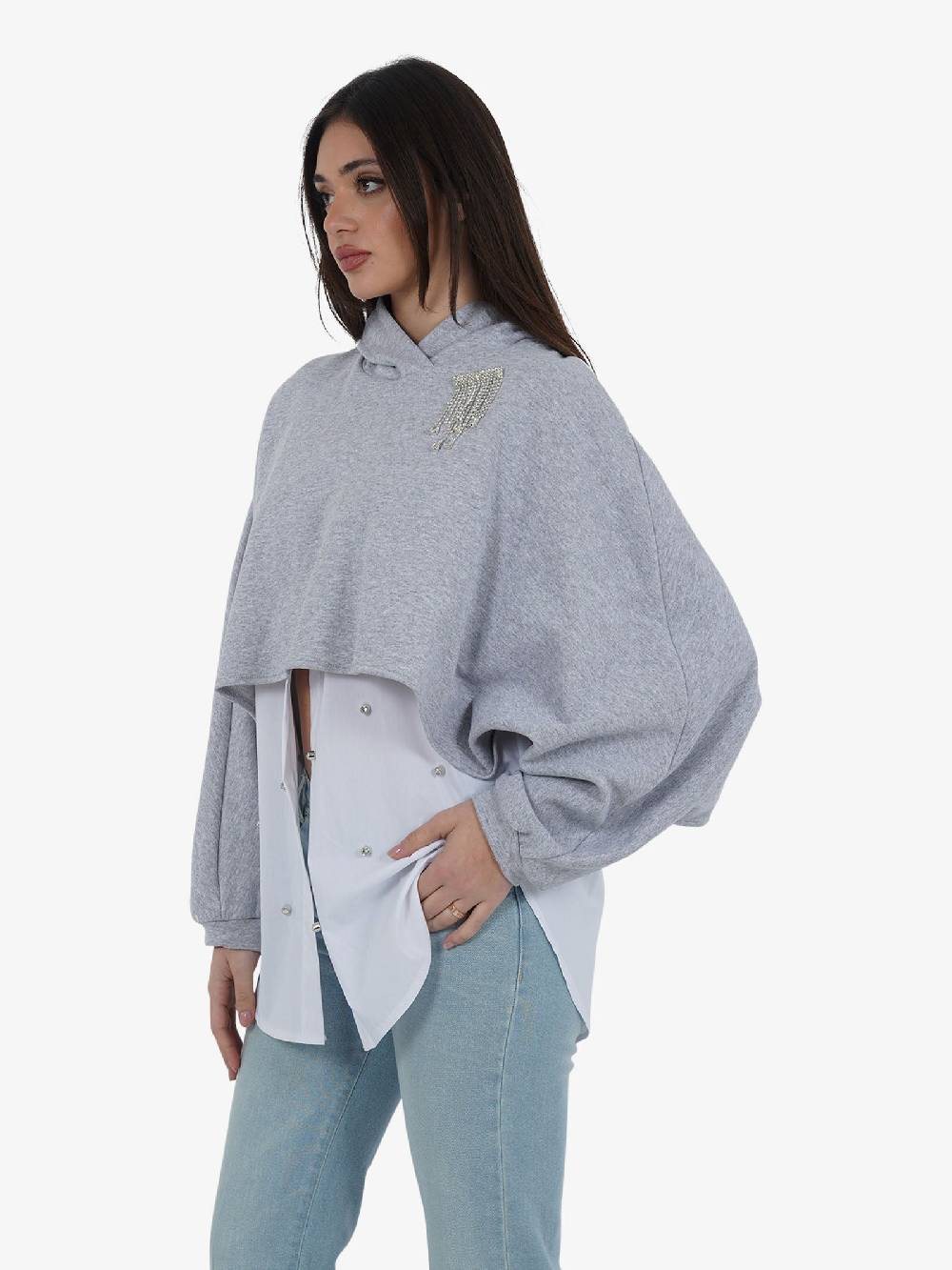 HAVE ONE Capospalla KLA-L024 Donna Cotone Grigio