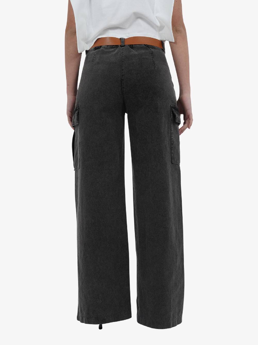 HAVE ONE Pantalone PUP-L135 Donna Cotone Grigio