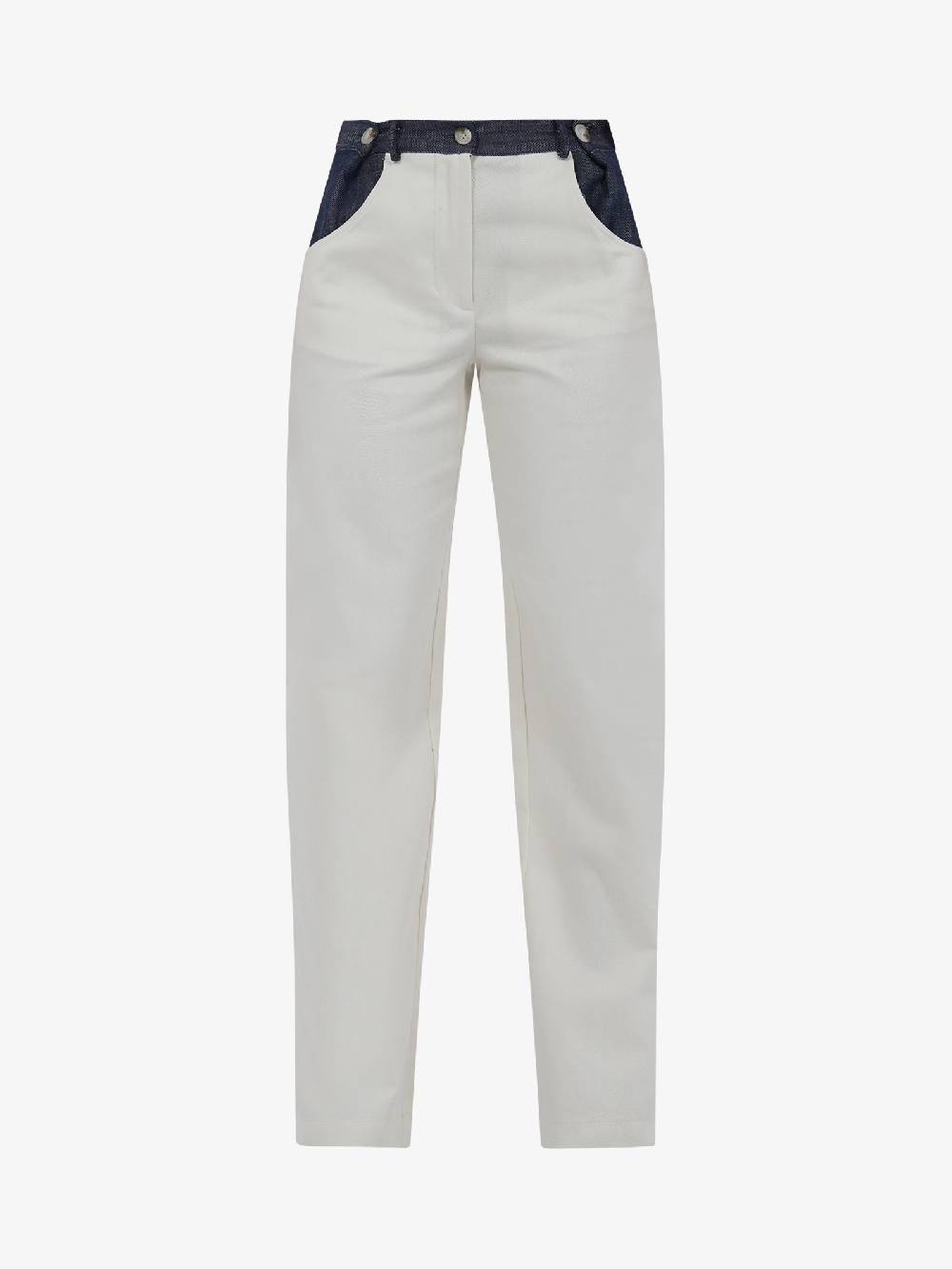 HAVE ONE Pantalone PVS-L161 Donna Cotone Bianco