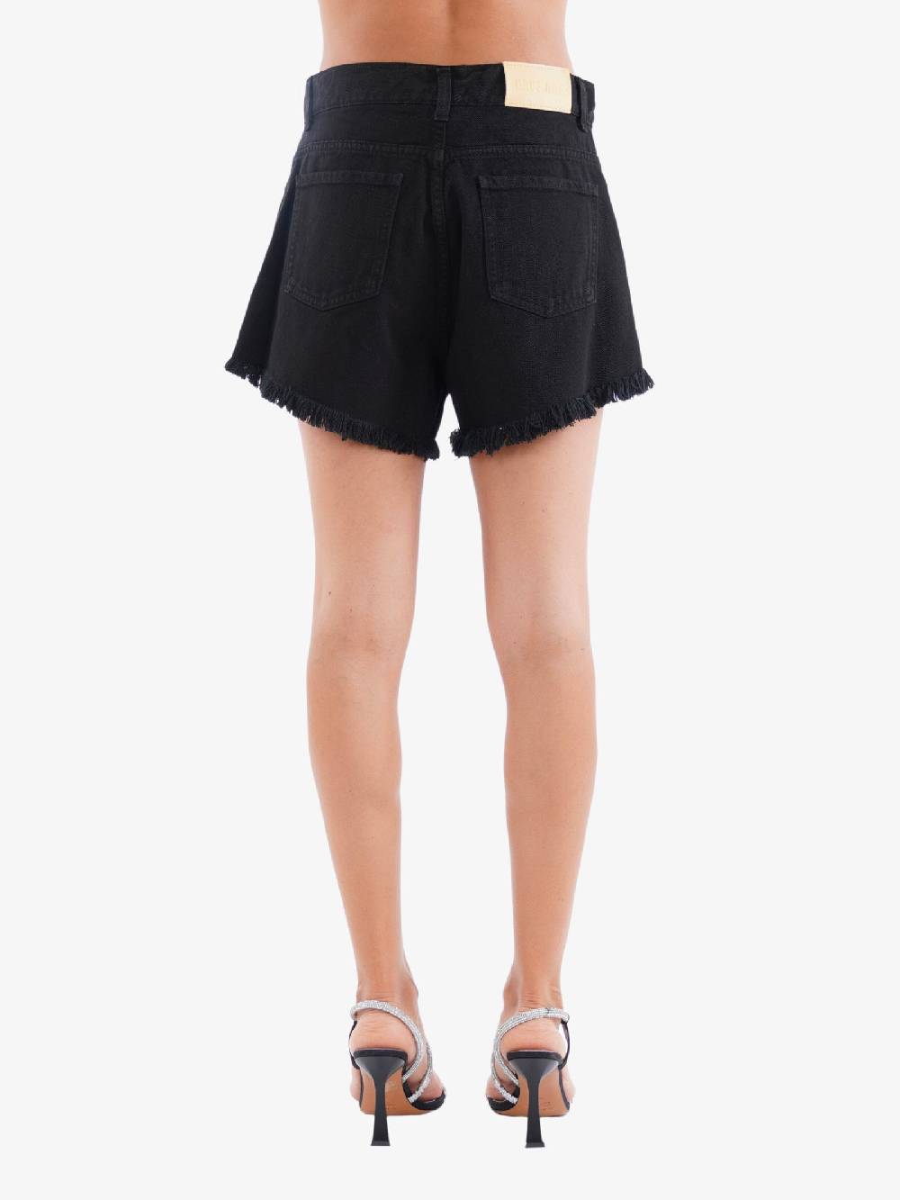 HAVE ONE Shorts Ampi Donna In Denim Nero