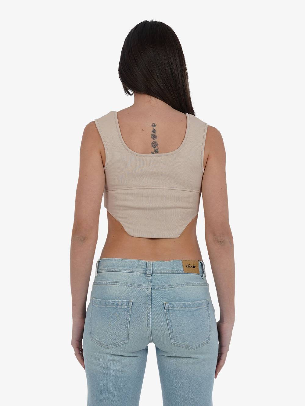 HAVE ONE Top RLA-L029 Donna Cotone Beige