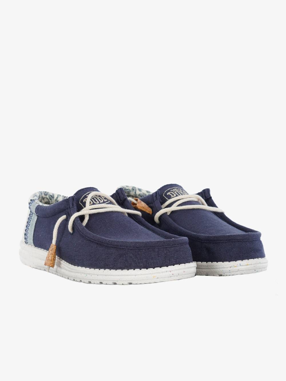 HEY DUDE Mocassini Wally Break Stitch Uomo Blu