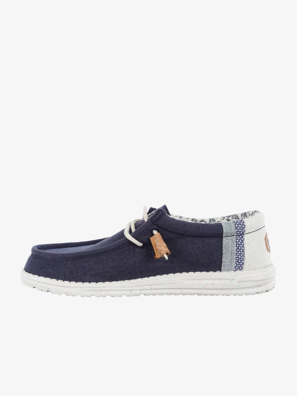 HEY DUDE Mocassini Wally Break Stitch Uomo Blu