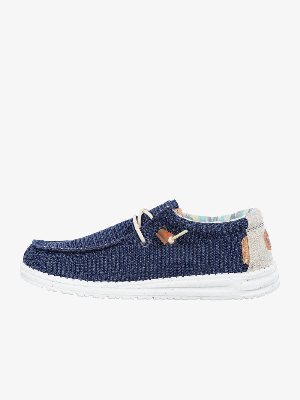 HEY DUDE Mocassini Wally Stretch Uomo Blu