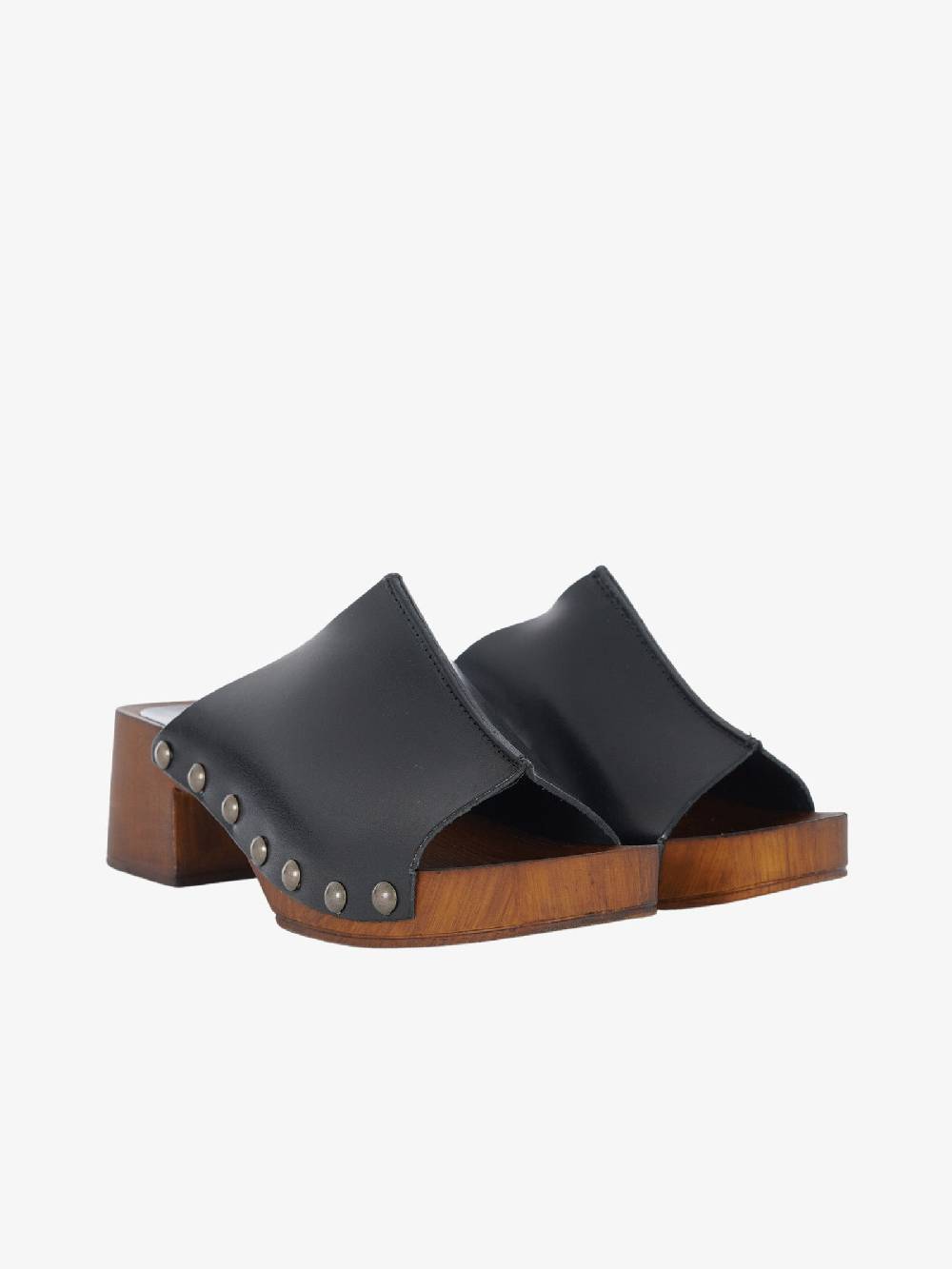 JEACOTTE Sandali Con Plateau 8 Donna In Pelle Nera