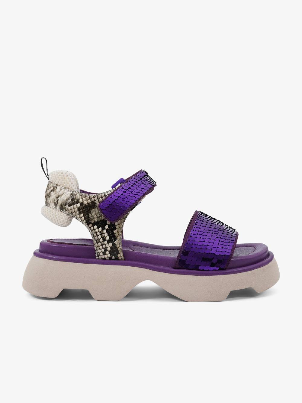 JEANNOT Sandali Con Zeppa RJ644 Donna Raso Viola