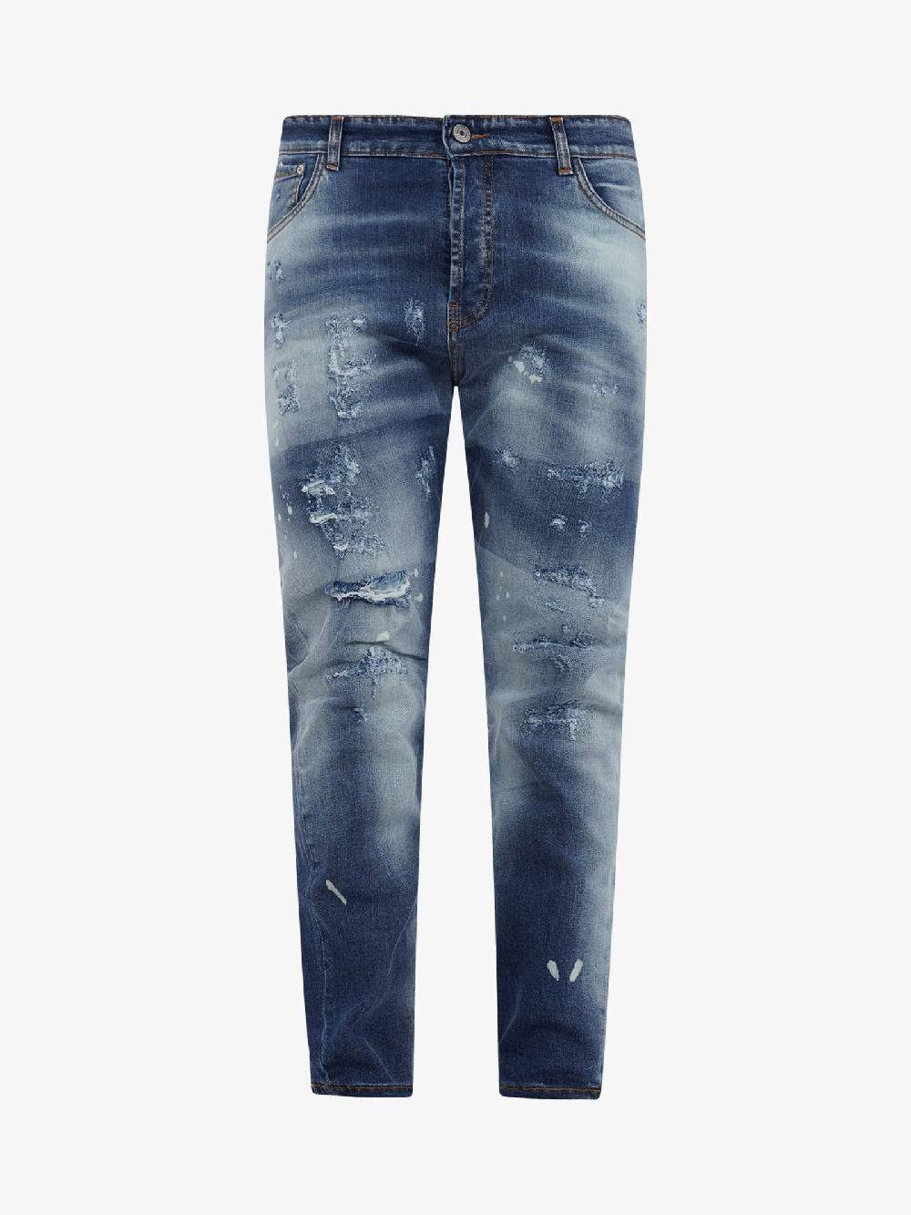 YES LONDON Jeans Distressed XJ3113/TWIST Uomo Cotone Denim