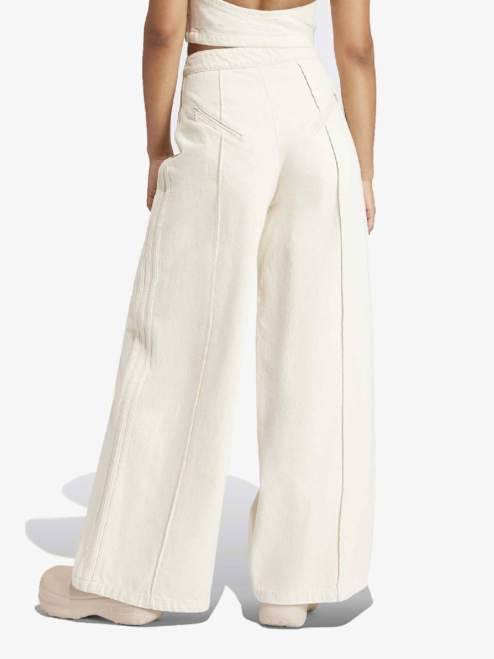 ADIDAS Jeans Fashion Montreal Denim IS3584 Donna Cotone Panna