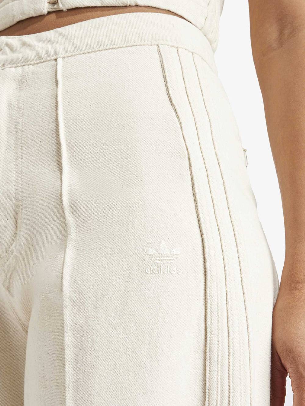 ADIDAS Jeans Fashion Montreal Denim IS3584 Donna Cotone Panna