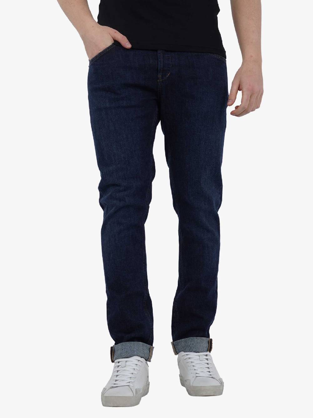 DONDUP Jeans George UP232 DS0257U FG1 DU uomo cotone blu