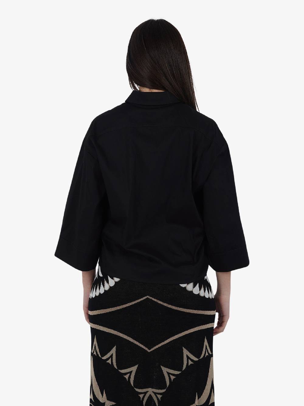 JIJIL Camicia CA137 Donna Cotone Nero