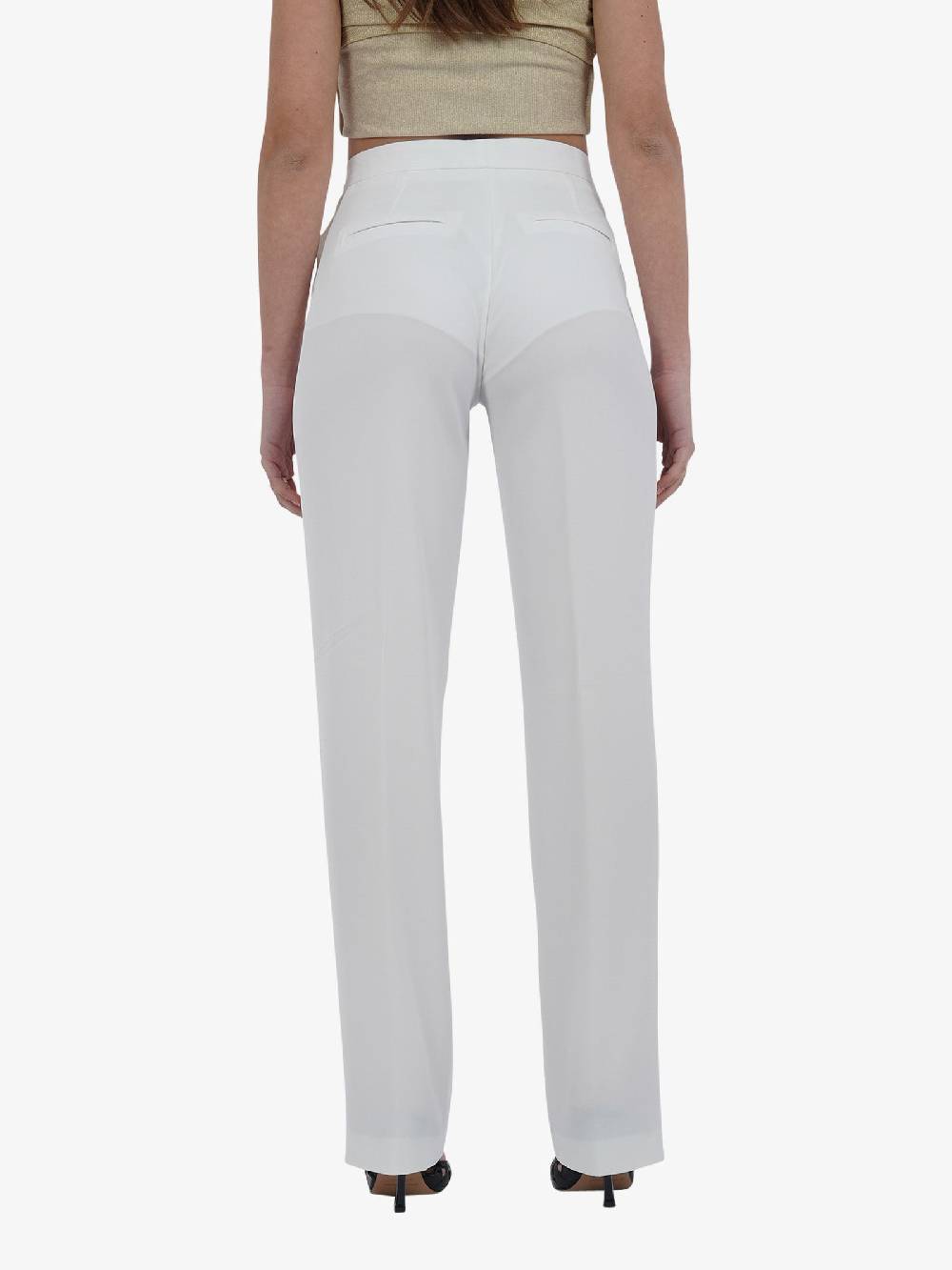 JIJIL Pantalone PA1280 Donna Bianco