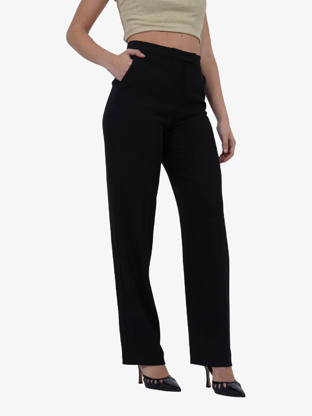 JIJIL Pantalone PA1280 Donna Nero
