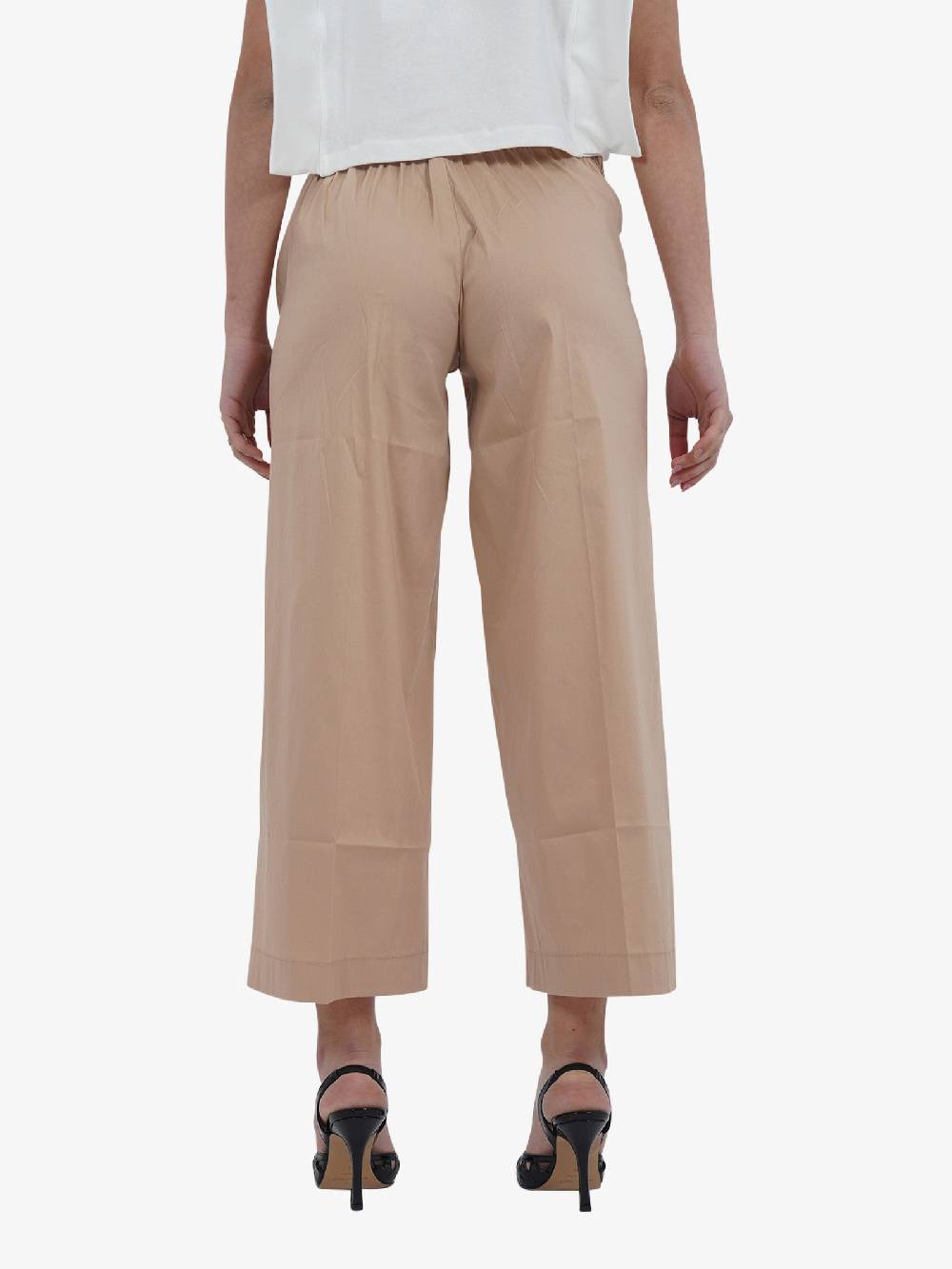 JIJIL Pantalone PA2790 Donna Cotone Beige