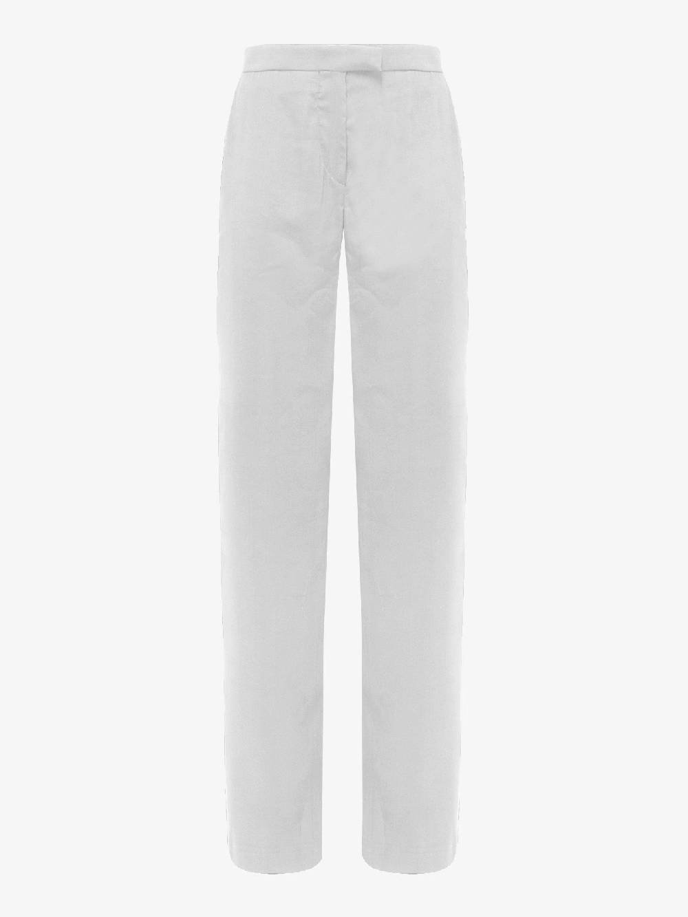 JIJIL Pantalone Viscosa Beige Con Dettagli A Righe