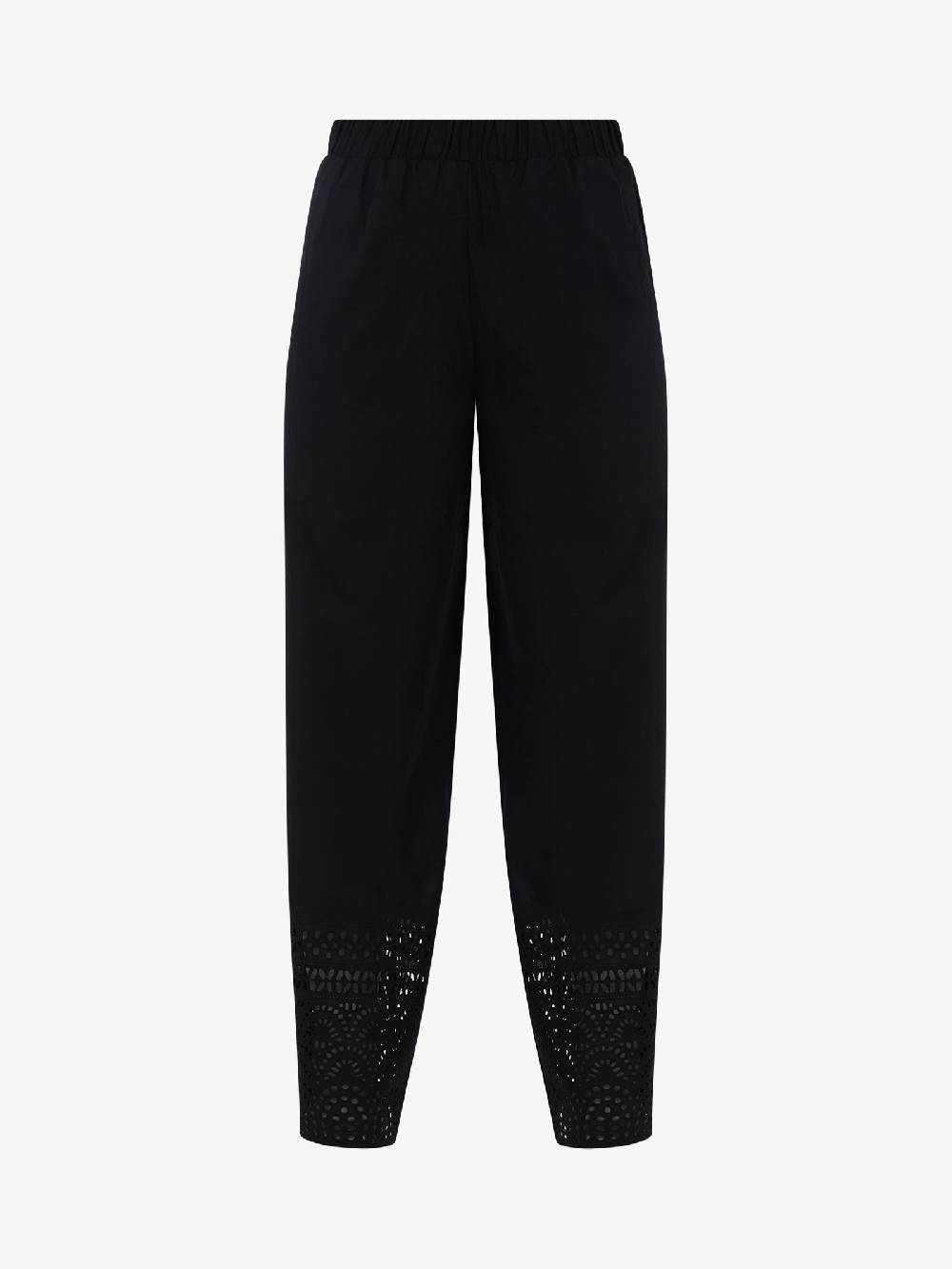 JIJIL Pantaloni PA236 Donna Cotone Nero