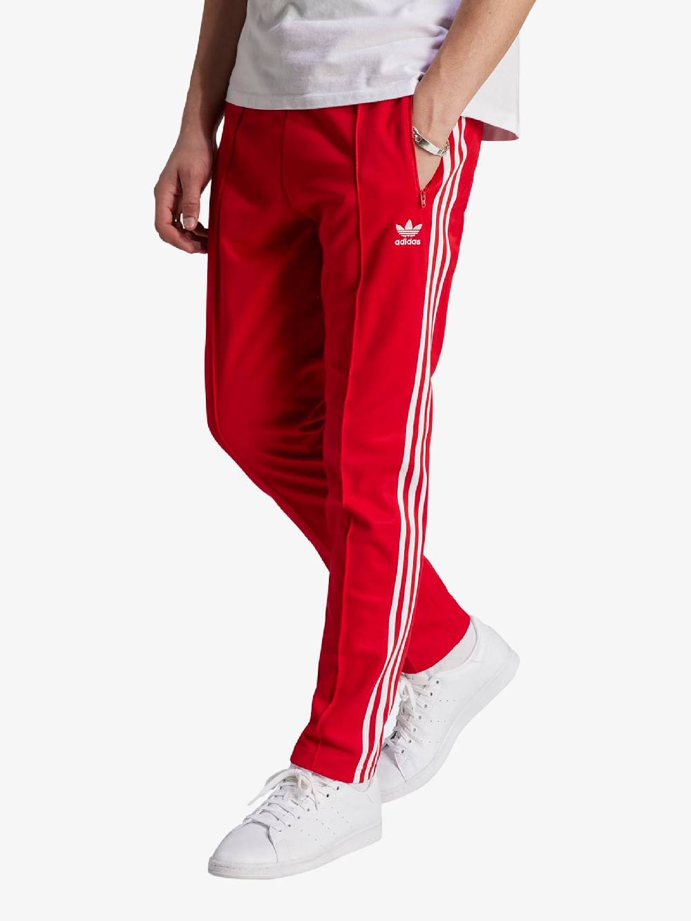 ADIDAS Joggers Adicolor Classic Beckenbauer Uomo In Cotone Rosso