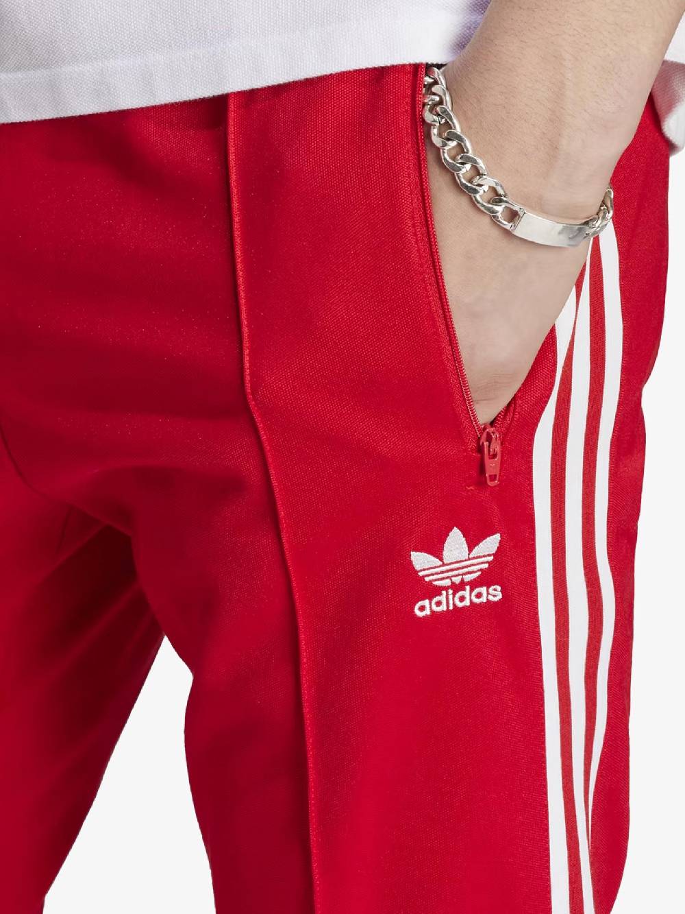 ADIDAS Joggers Adicolor Classic Beckenbauer Uomo In Cotone Rosso