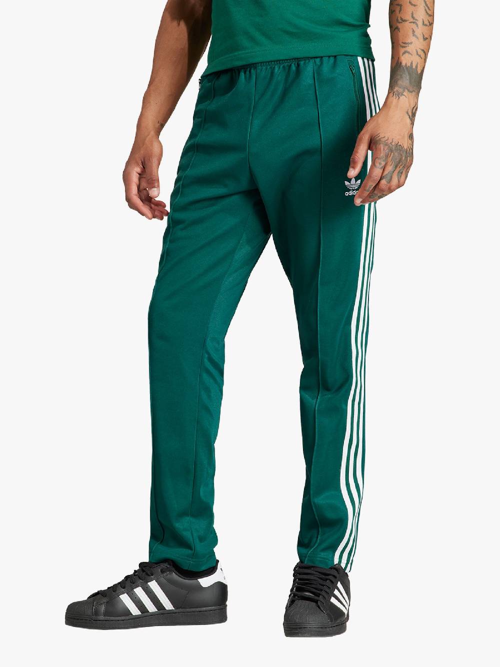 ADIDAS Joggers Adicolor Classics Beckenbauer IP0419 Uomo Cotone Verde