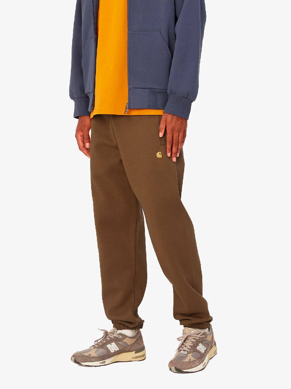 CARHARTT WIP Joggers I028284_1R0_XX Chase Uomo In Cotone Marrone