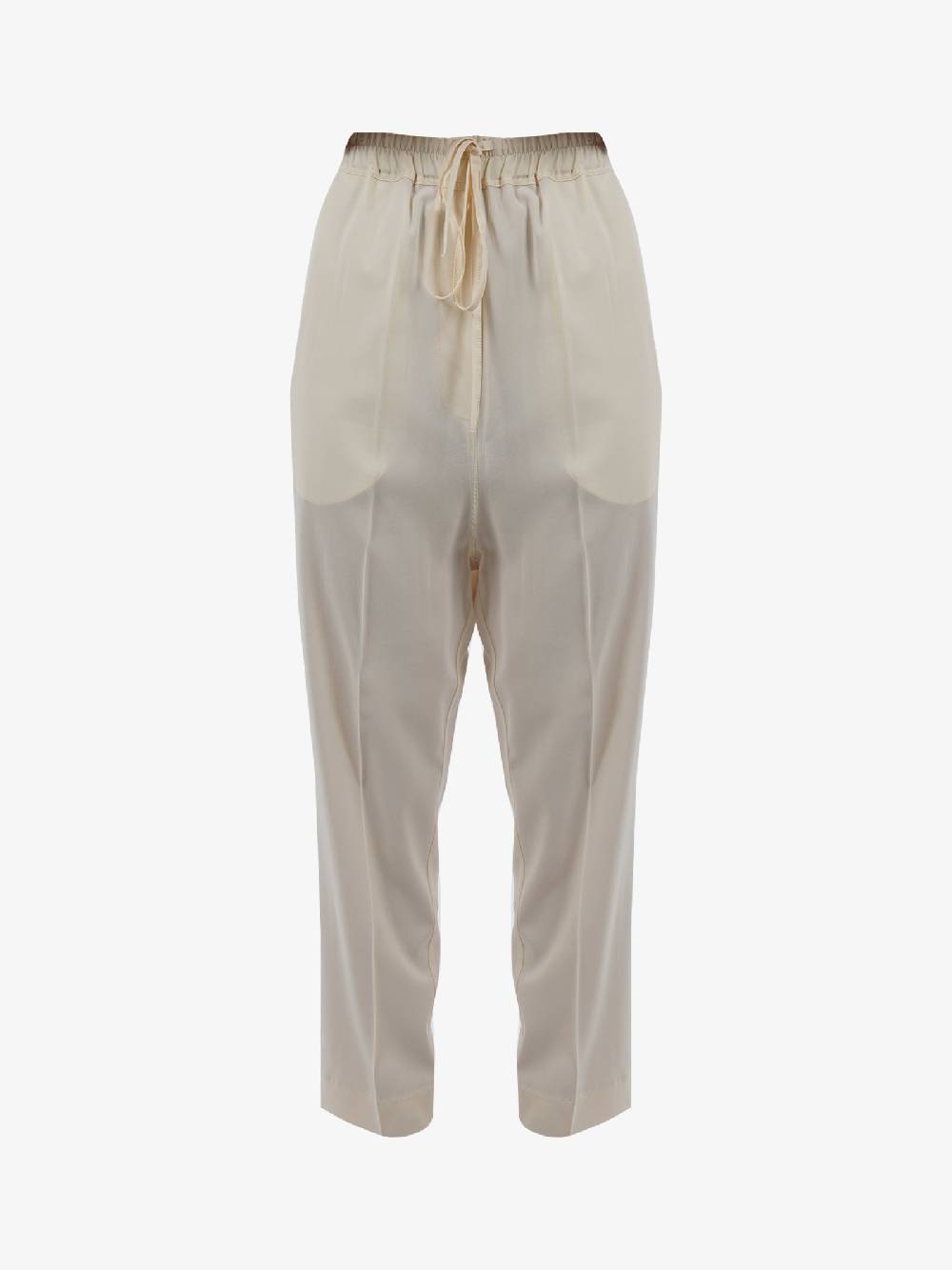 JUCCA Pantalone In Viscosa Donna Panna