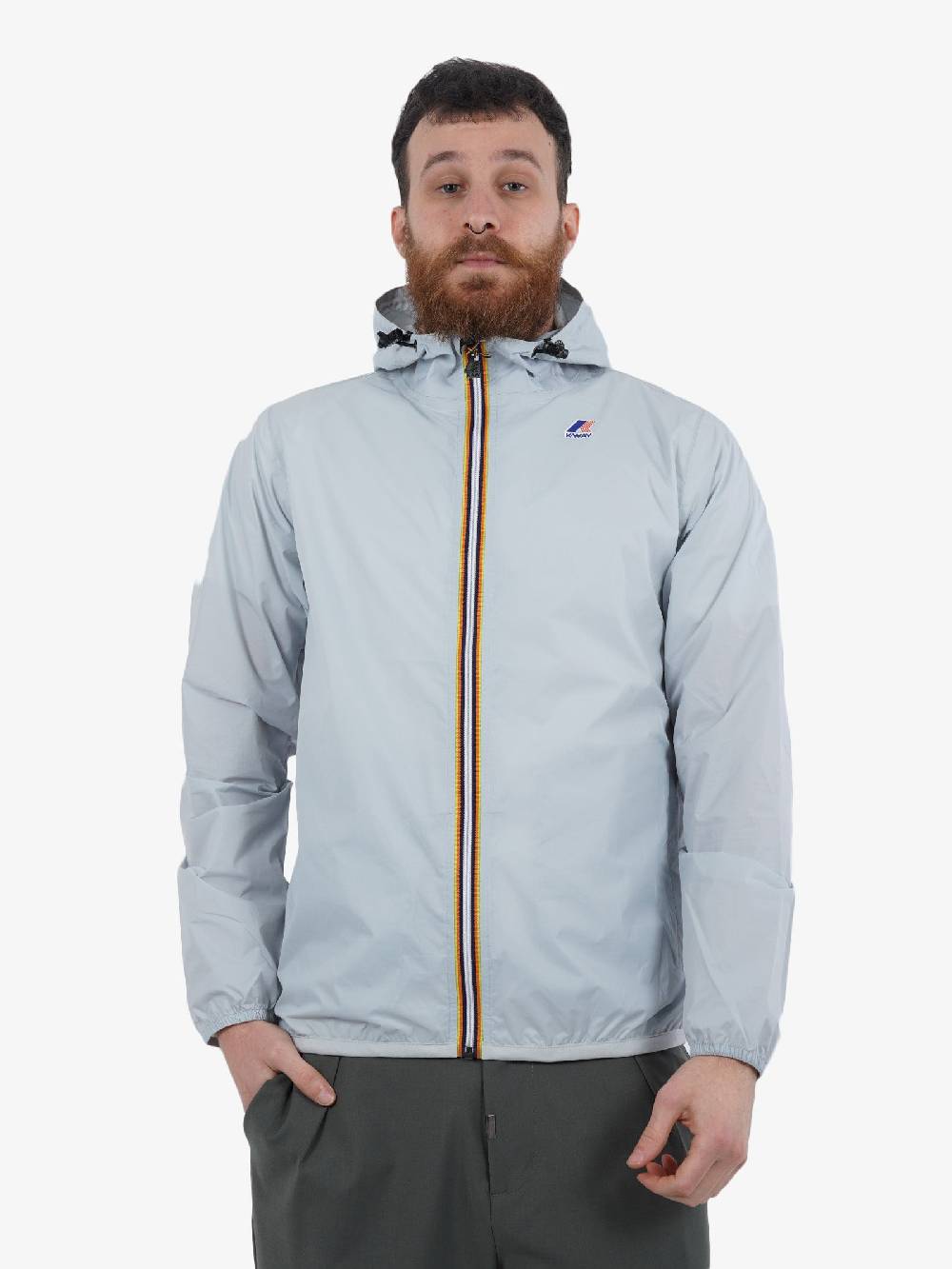 K-WAY Giubbotto Le Vrai 3.0 Claude Uomo Grigio