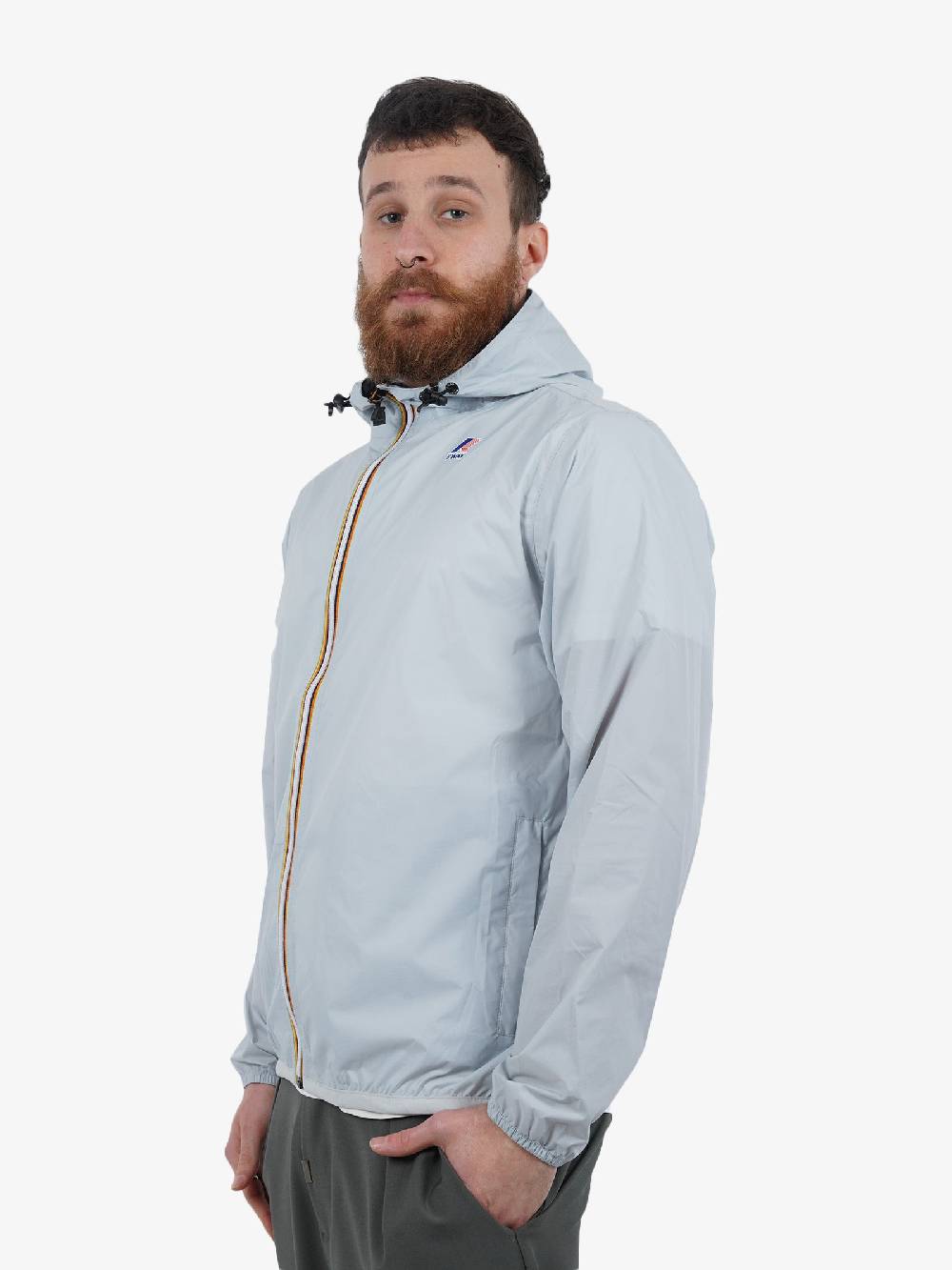 K-WAY Giubbotto Le Vrai 3.0 Claude Uomo Grigio