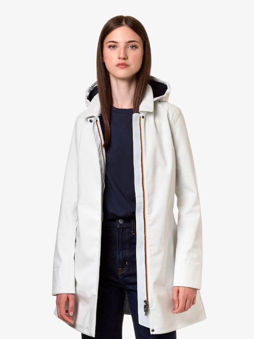 K-WAY Giubbotto Mathy Bonded V Donna Bianco Caldo