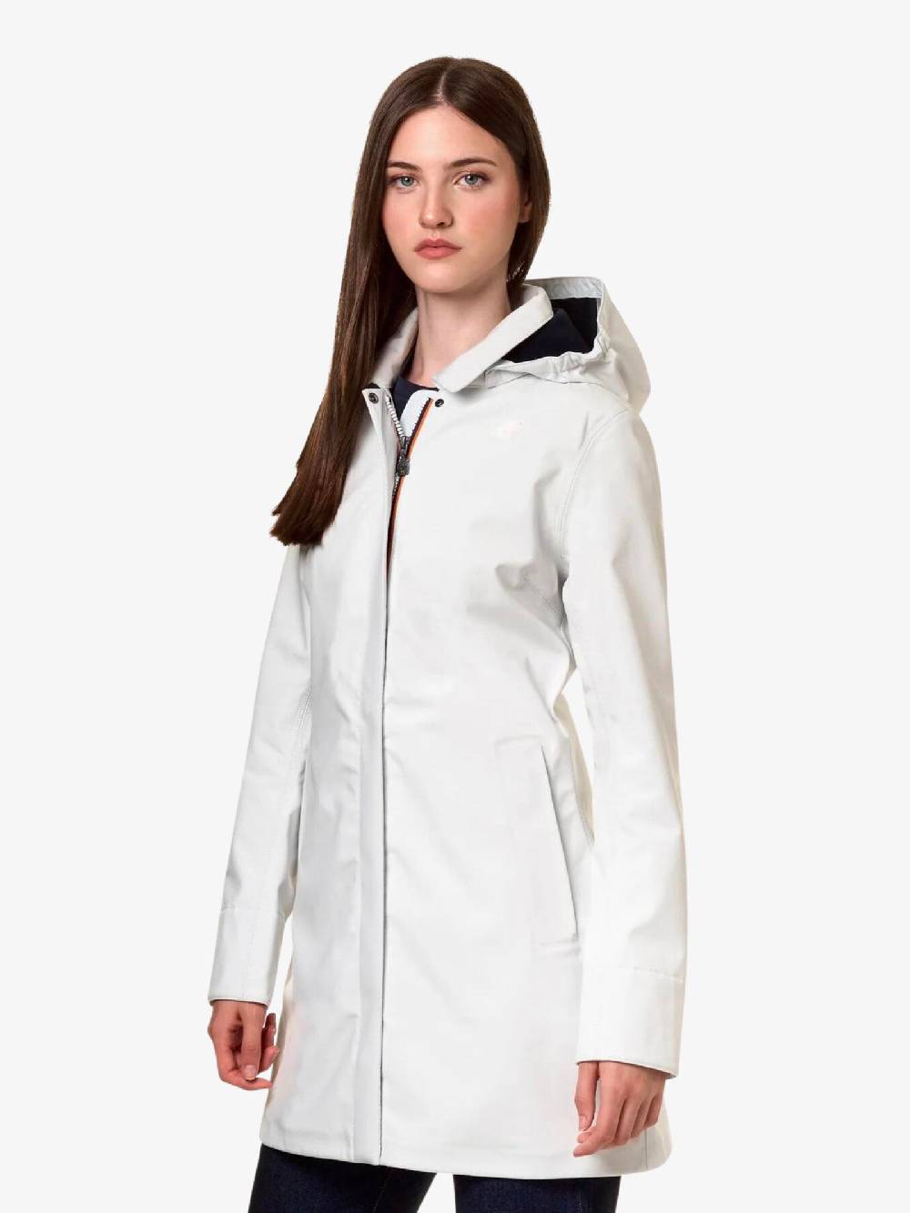 K-WAY Giubbotto Mathy Bonded V Donna Bianco Caldo