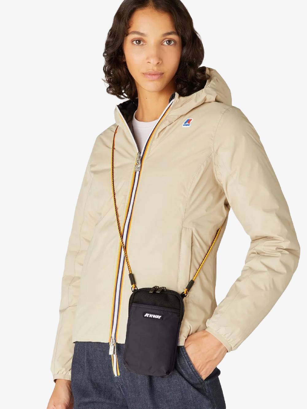 K-WAY Marsupio In Nylon Vitree Unisex Nero