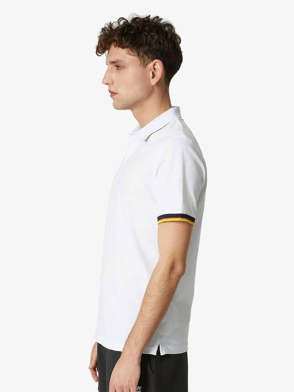 K-WAY Polo Alderic K71283W Uomo Cotone Bianco