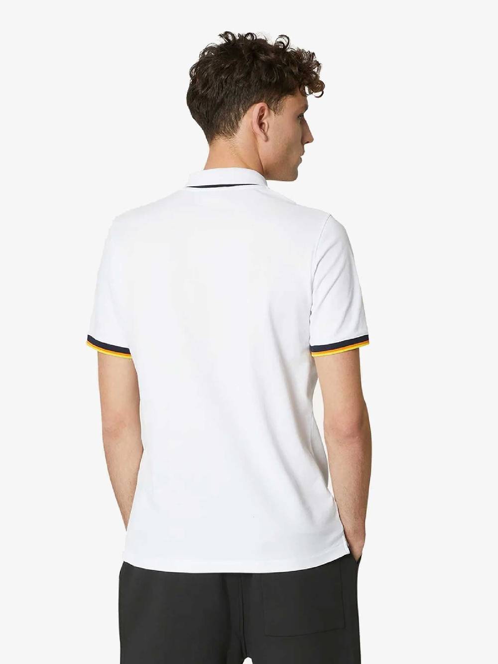 K-WAY Polo Alderic K71283W Uomo Cotone Bianco