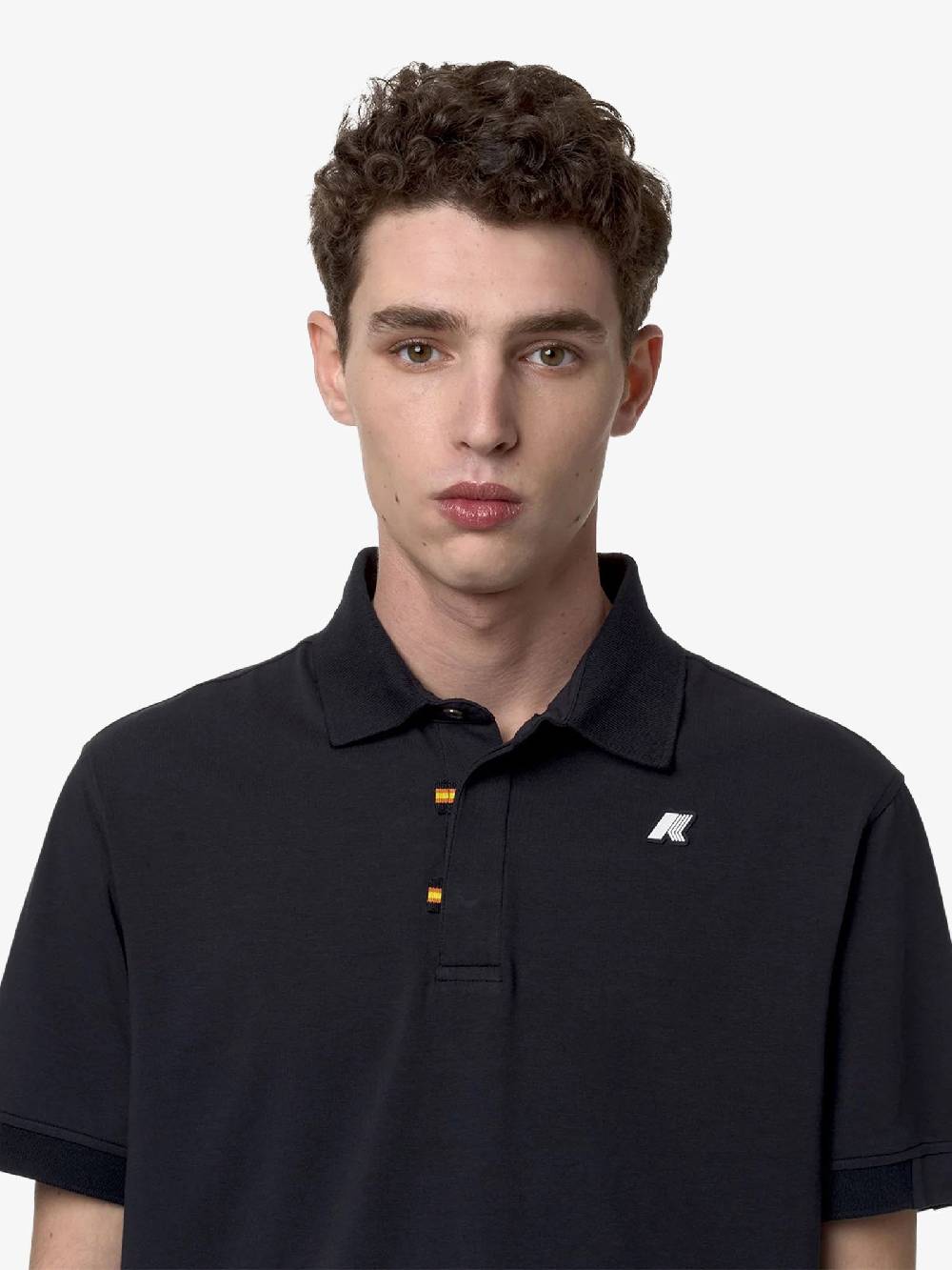 K-WAY Polo Alderic K71283W Uomo Cotone Blu