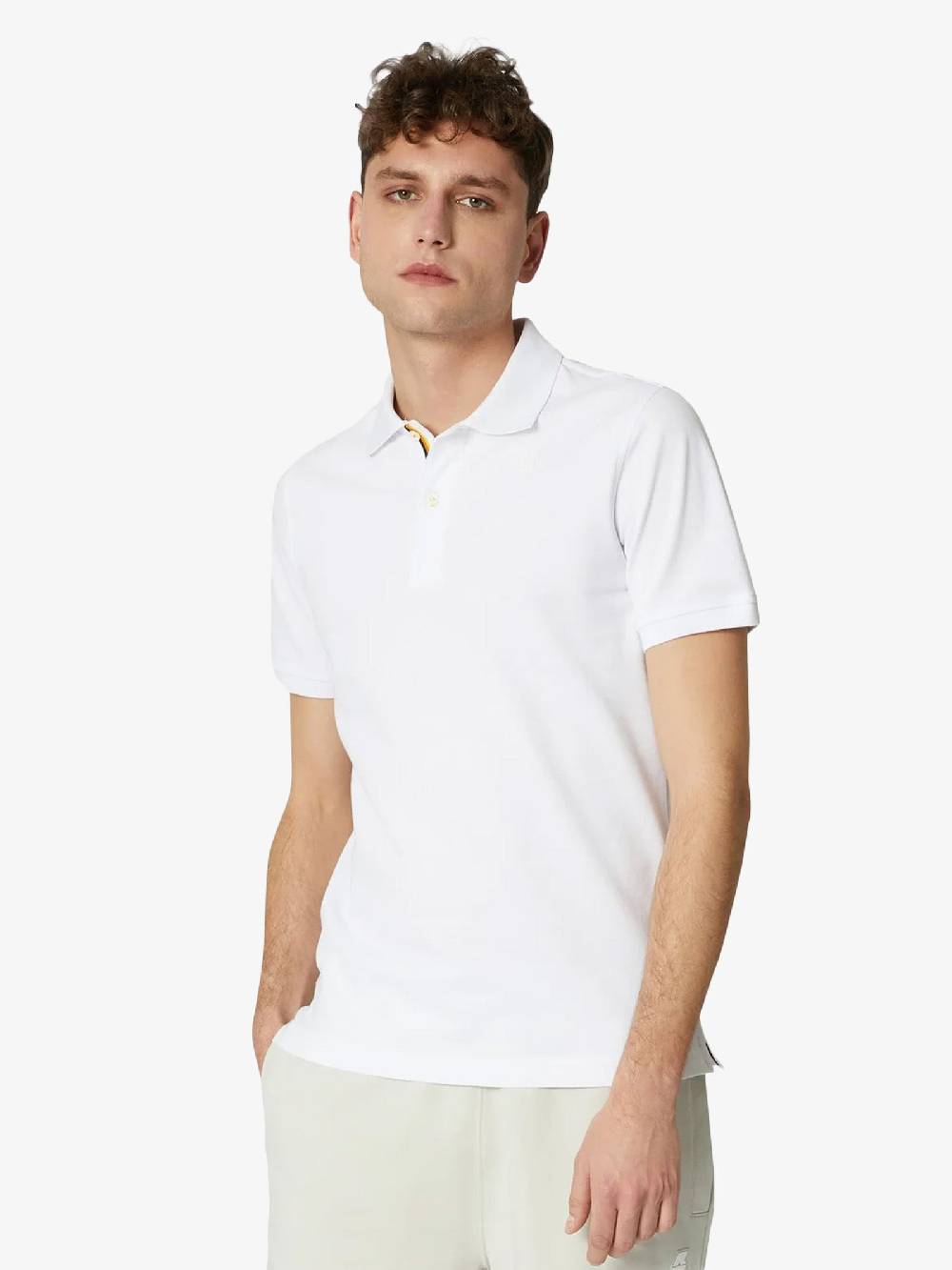 K-WAY Polo In Cotone Vinnie Uomo Bianco