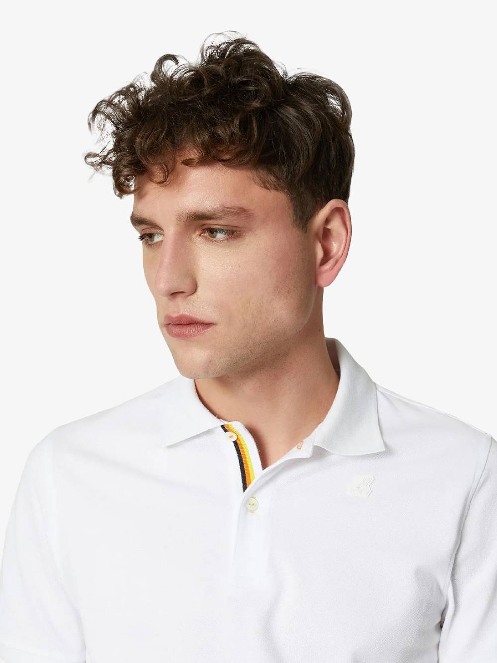 K-WAY Polo In Cotone Vinnie Uomo Bianco