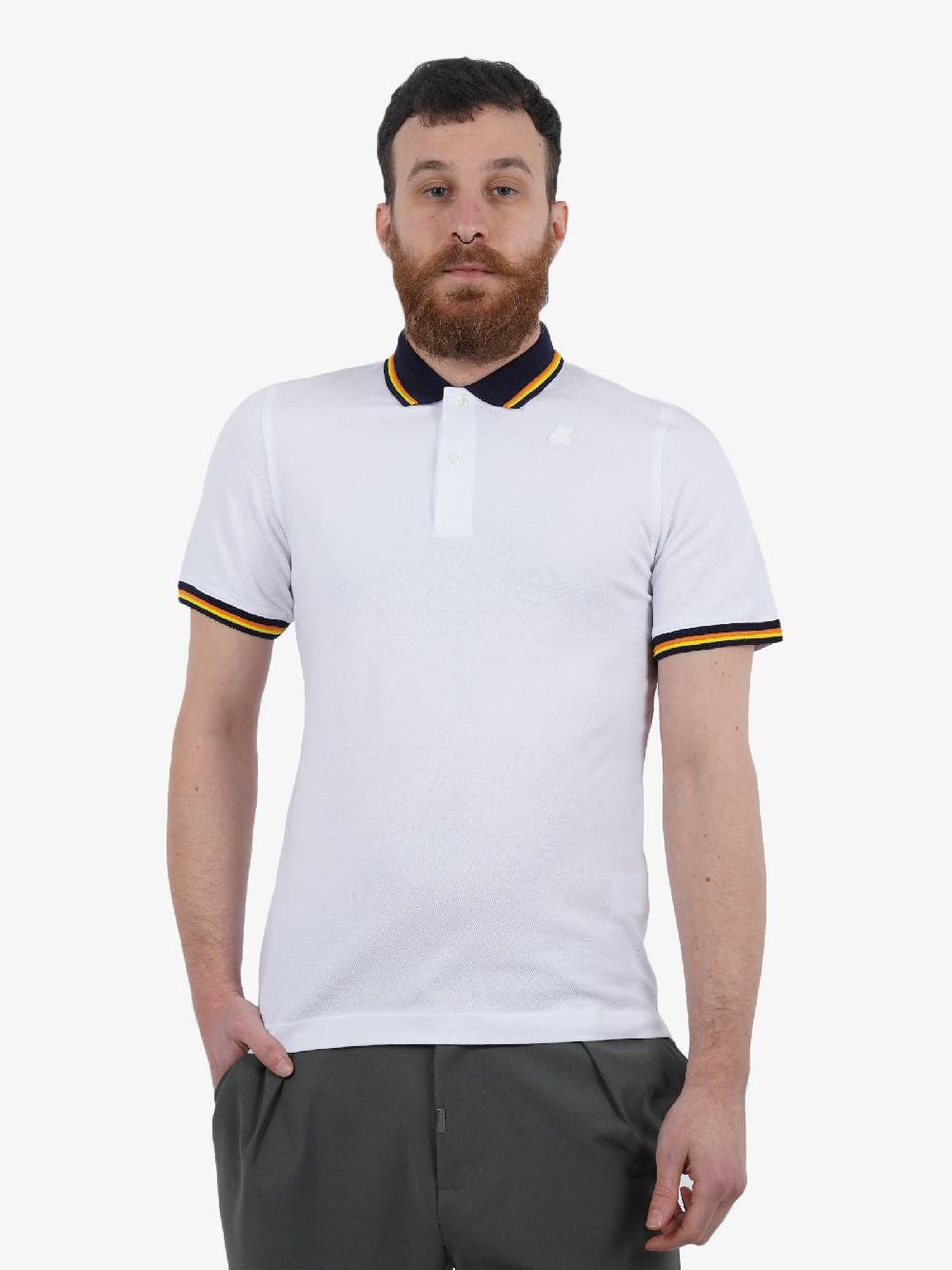 K-WAY Polo Vince Uomo Bianca