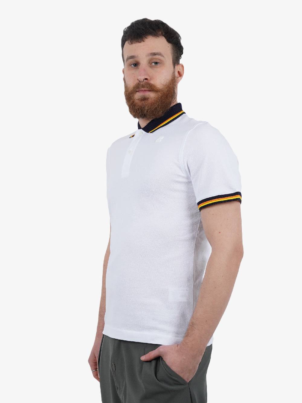 K-WAY Polo Vince Uomo Bianca