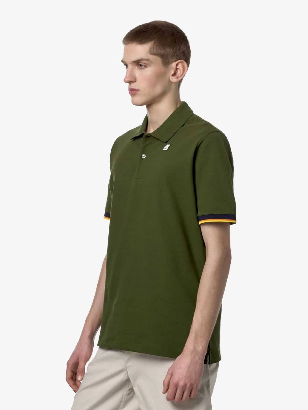 K-WAY Polo Vincent K7121IW Uomo Cotone Verde