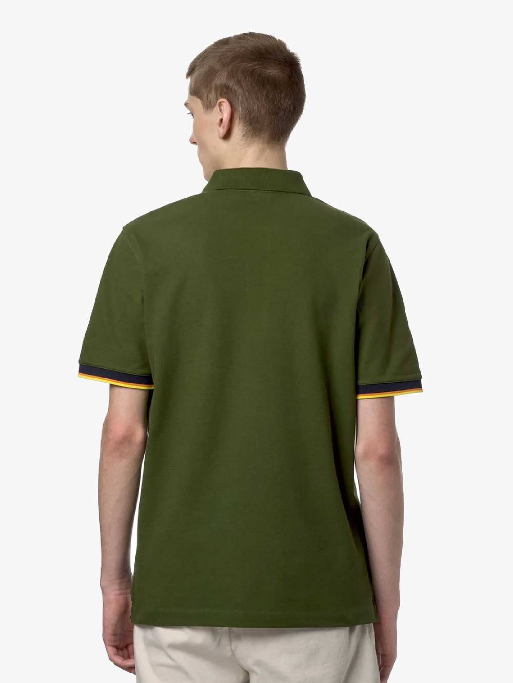K-WAY Polo Vincent K7121IW Uomo Cotone Verde