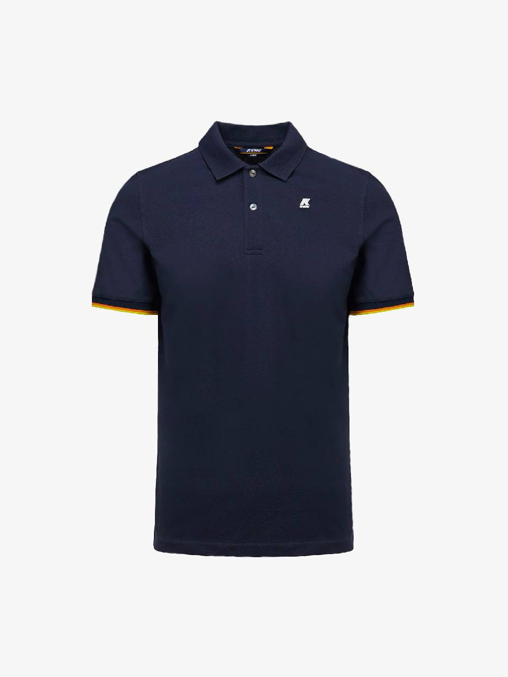 K-WAY Polo Vincent uomo in cotone blu scuro