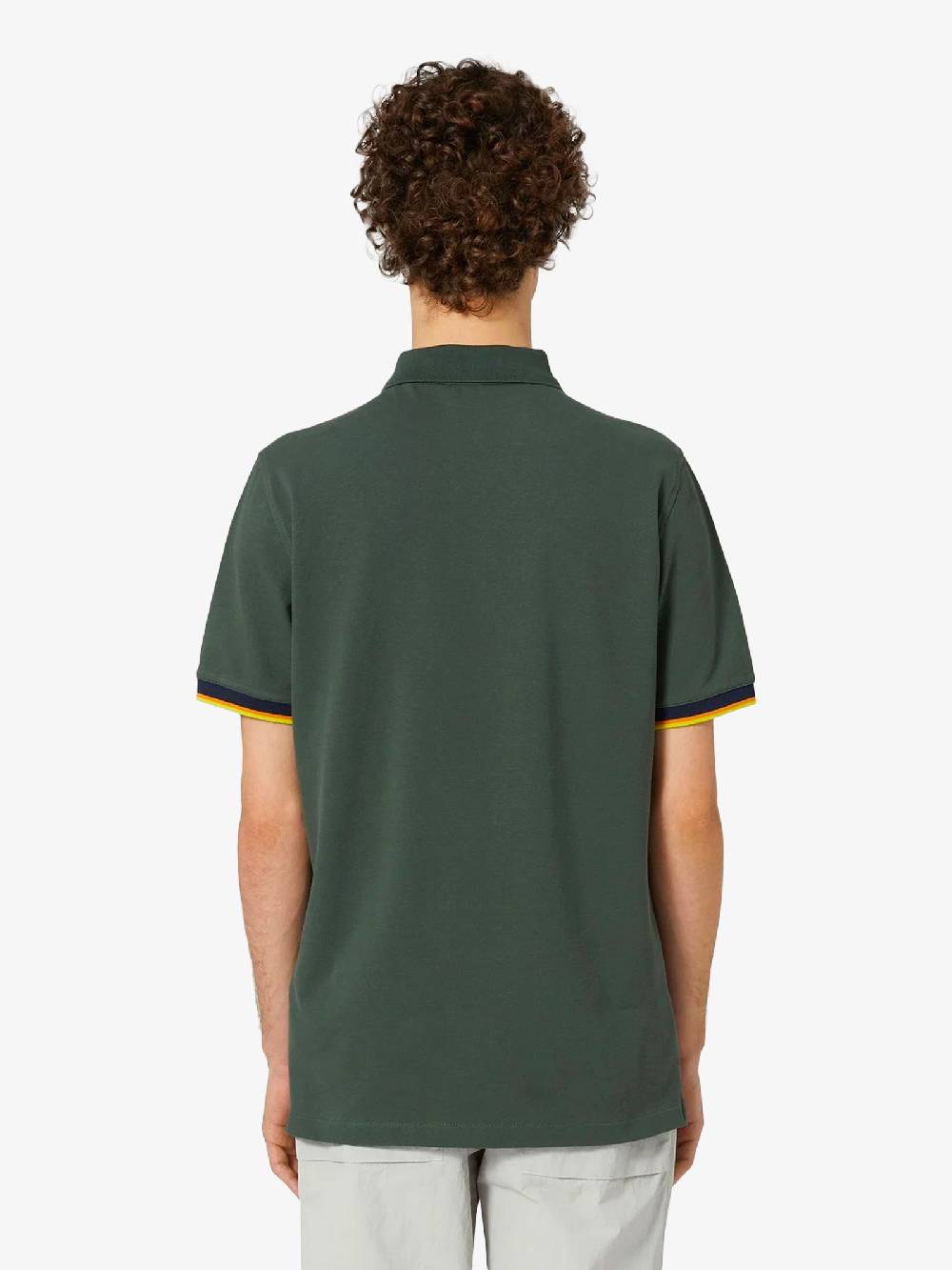K-WAY Polo Vincent Uomo In Cotone Verde Scuro